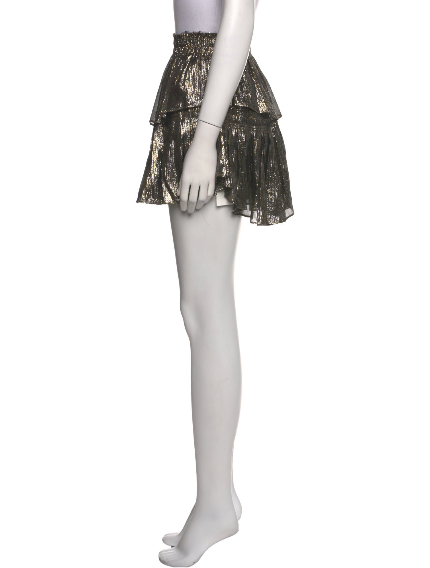 LoveShackFancy Silk Mini Skirt