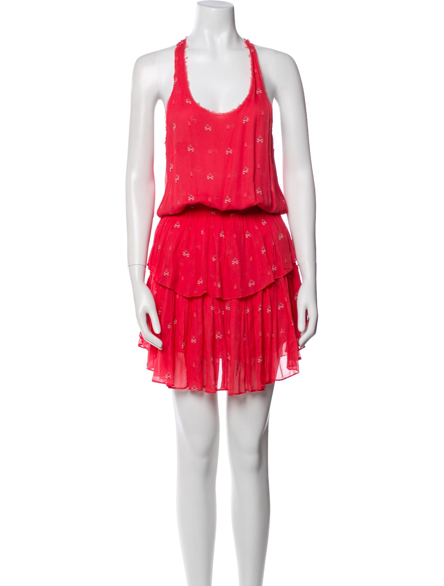 LoveShackFancy Scoop Neck Mini Dress