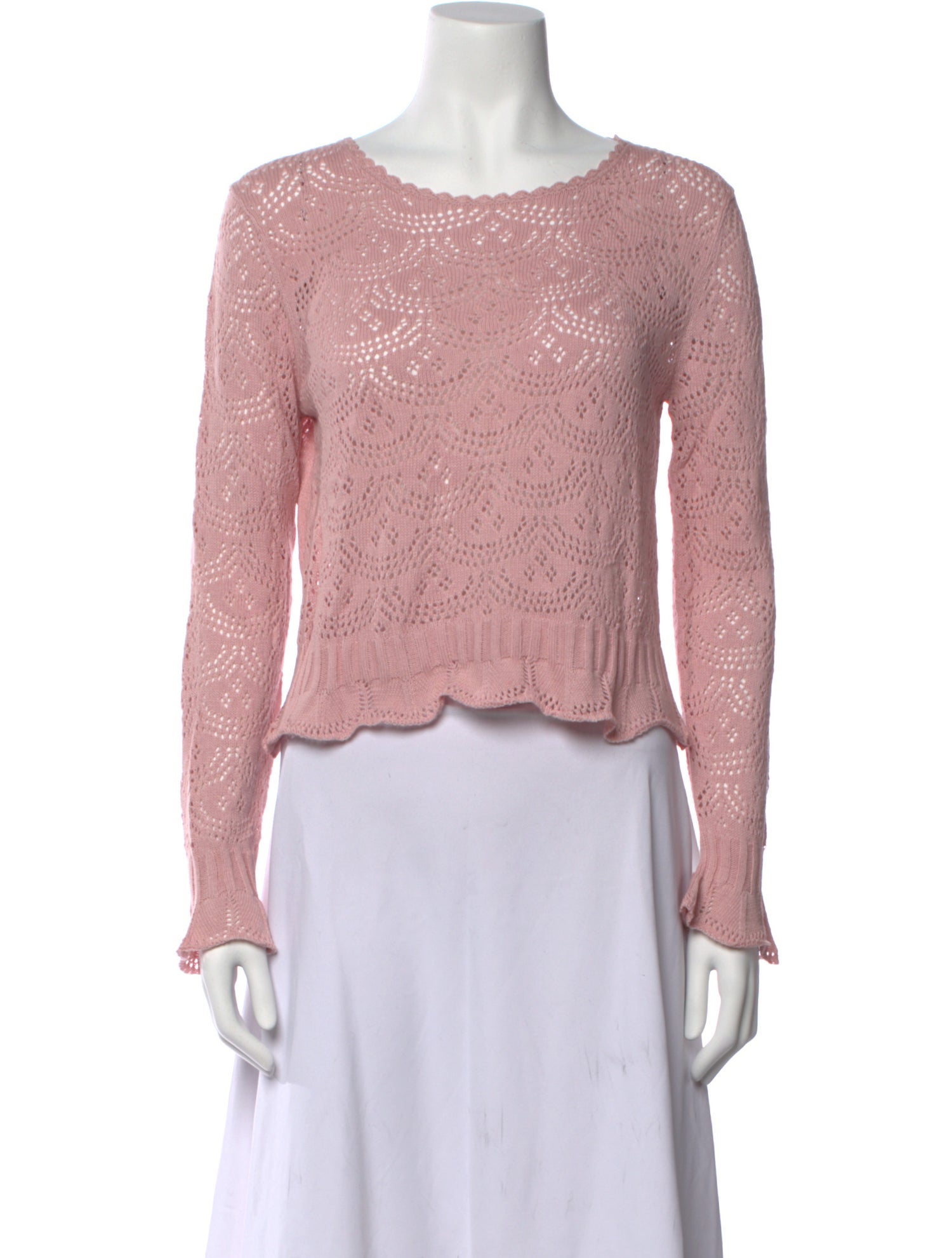 LoveShackFancy Scoop Neck Sweater w/ Tags