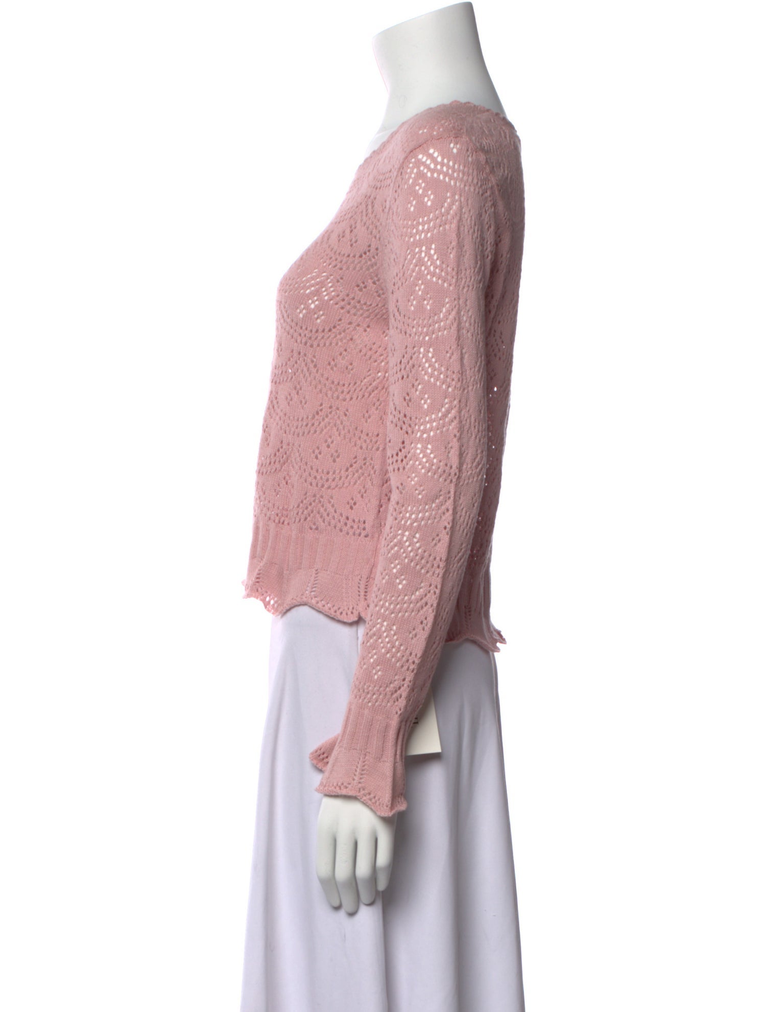 LoveShackFancy Scoop Neck Sweater w/ Tags