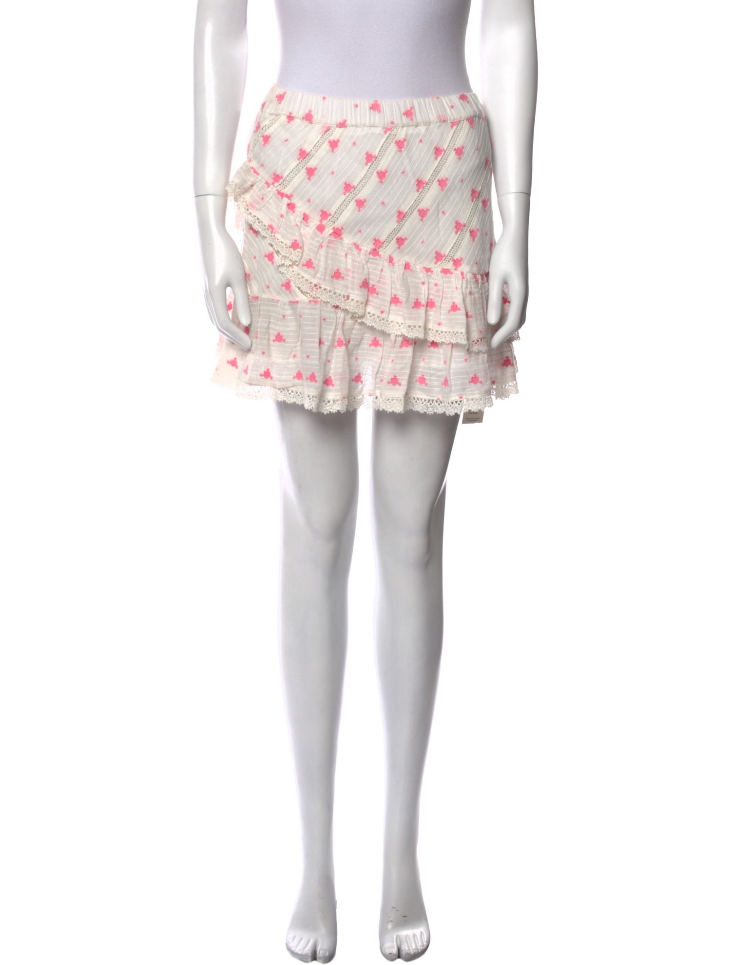 LoveShackFancy Printed Mini Skirt w/ Tags