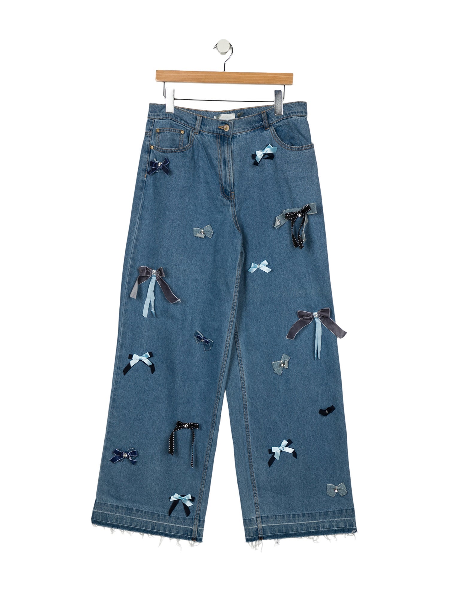 LoveShackFancy High-Rise Wide Leg Jeans