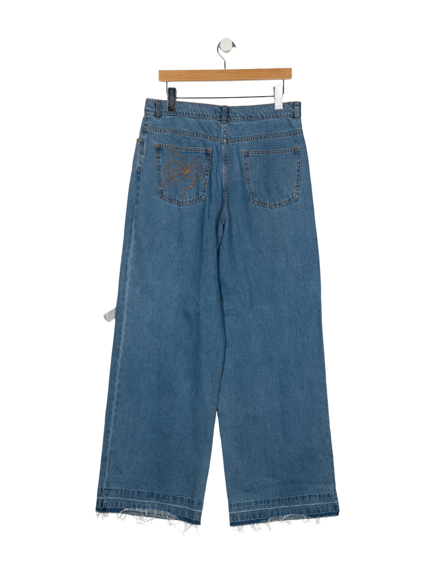 LoveShackFancy High-Rise Wide Leg Jeans