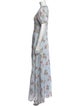LoveShackFancy Floral Print Long Dress