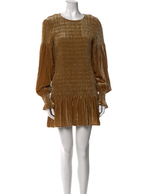 LoveShackFancy Scoop Neck Mini Dress