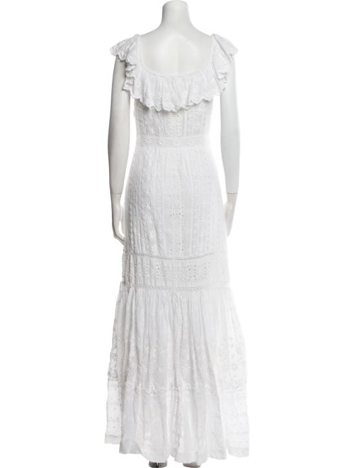 LoveShackFancy Square Neckline Long Dress