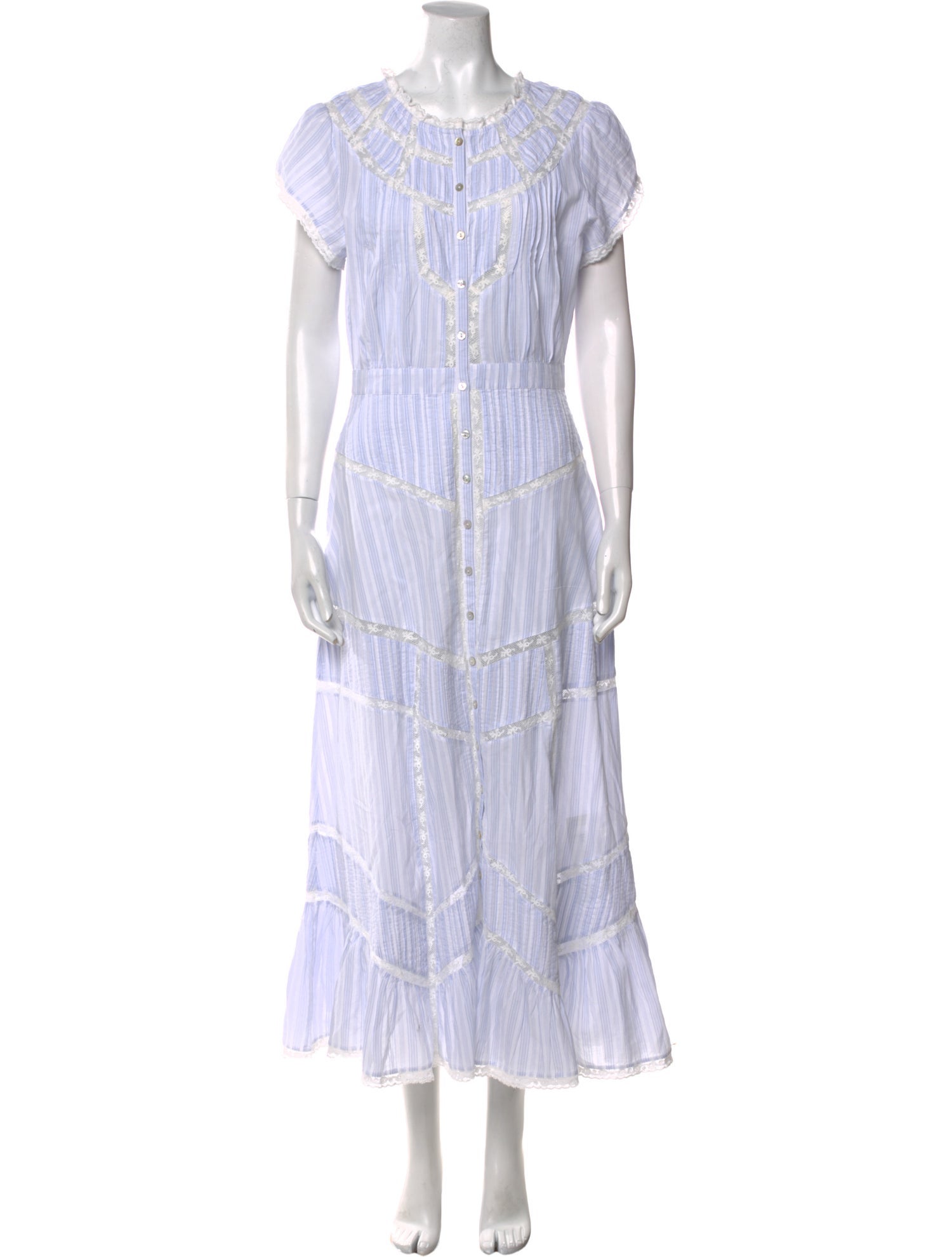 LoveShackFancy Striped Long Dress