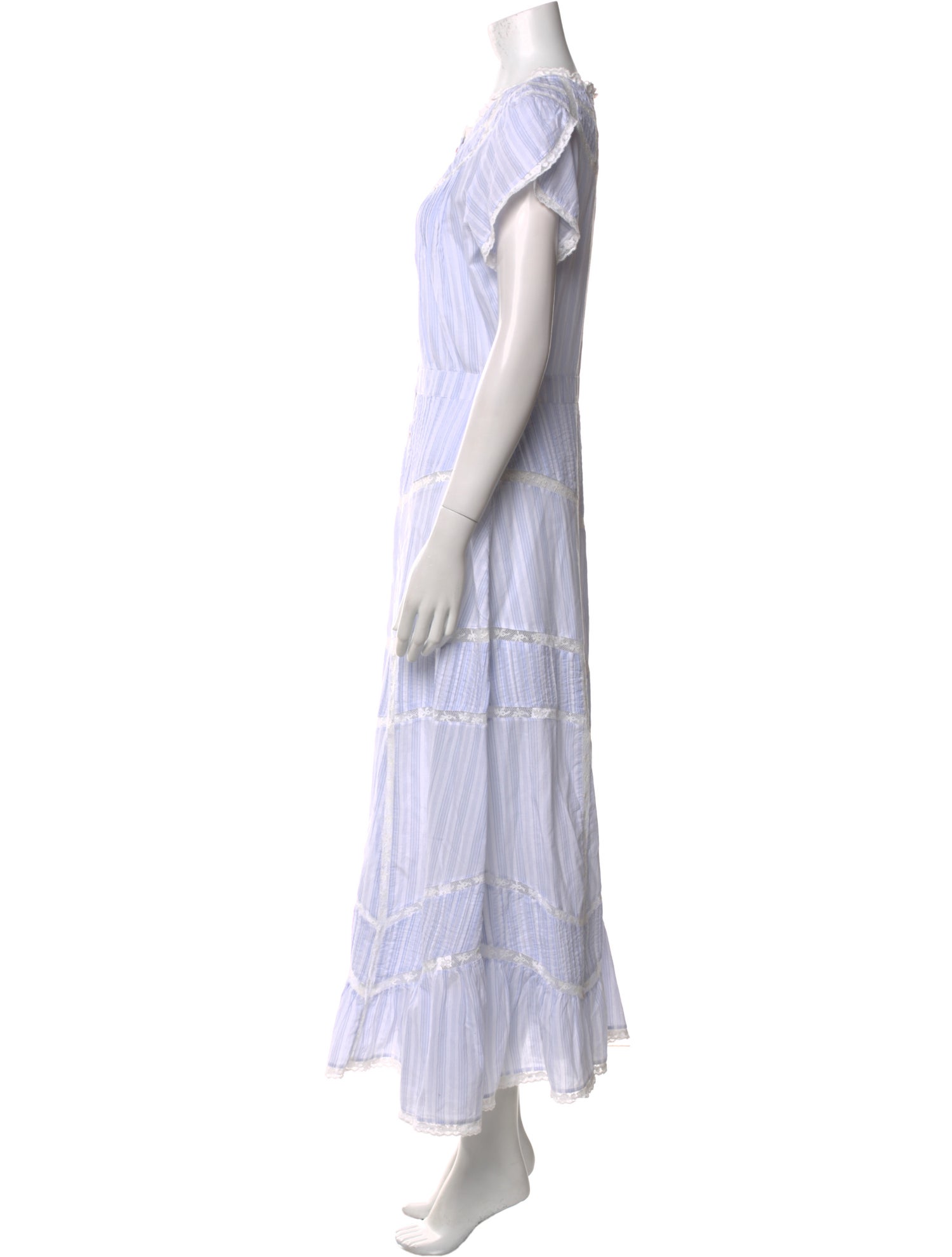 LoveShackFancy Striped Long Dress