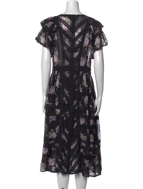 LoveShackFancy Silk Midi Length Dress