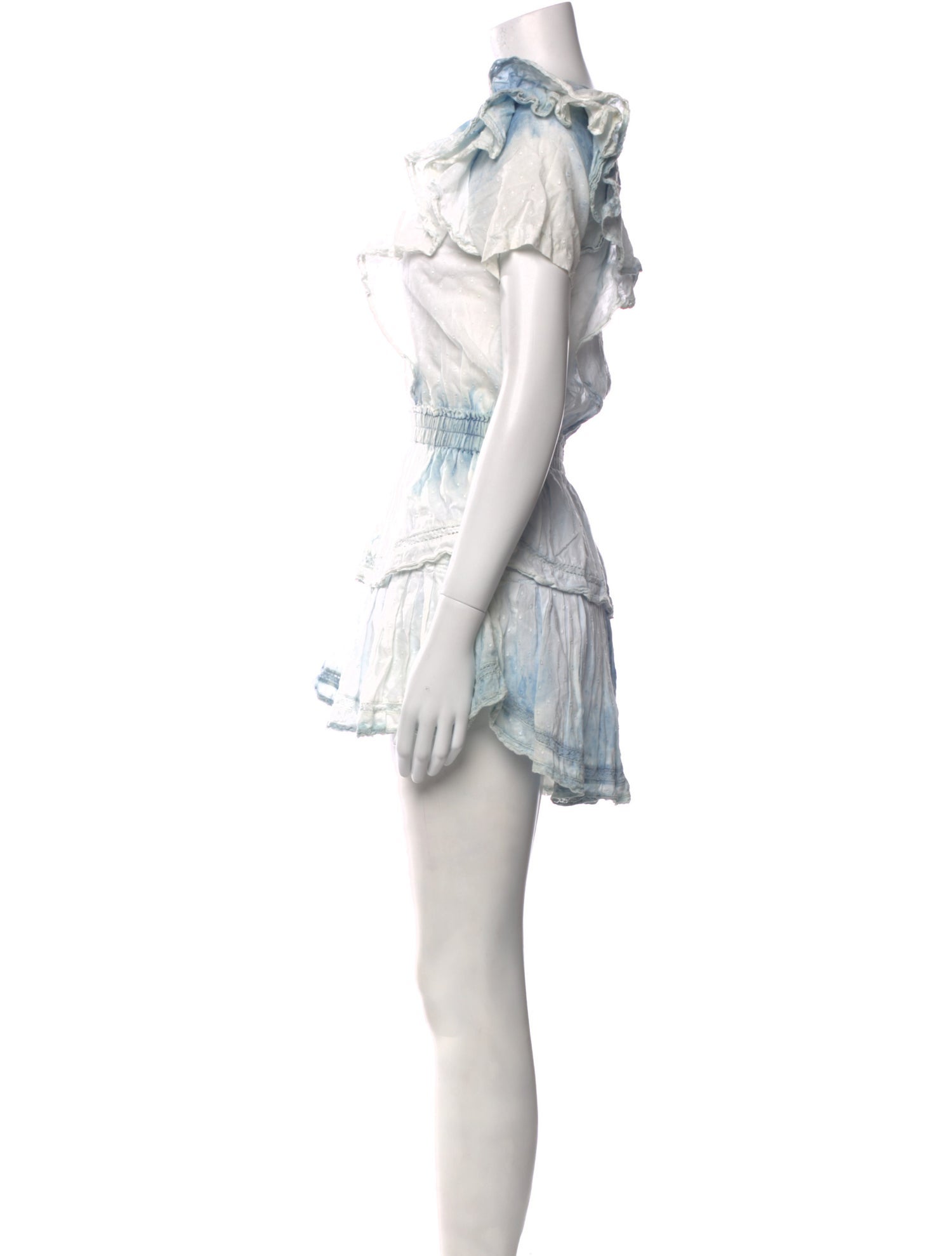 LoveShackFancy Tie-Dye Print Mini Dress