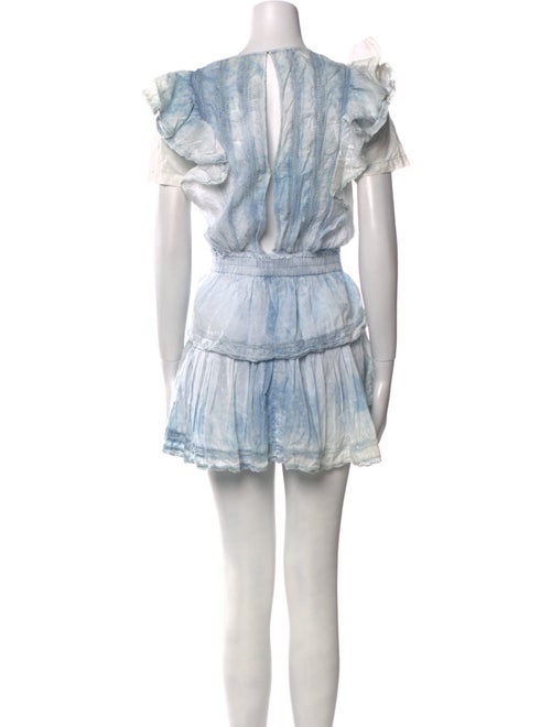 LoveShackFancy Tie-Dye Print Mini Dress