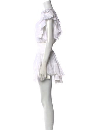 LoveShackFancy Scoop Neck Mini Dress