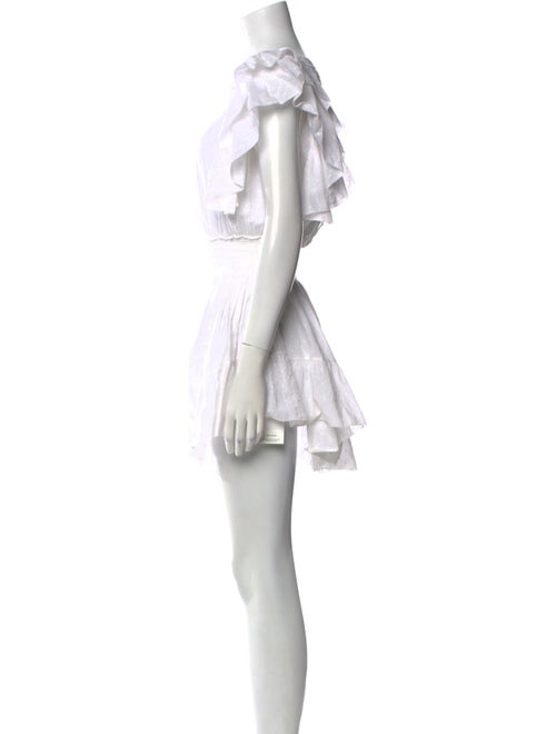 LoveShackFancy Scoop Neck Mini Dress