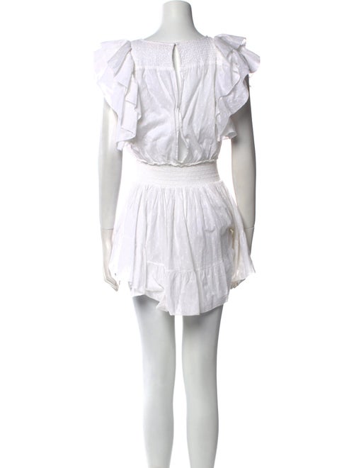 LoveShackFancy Scoop Neck Mini Dress