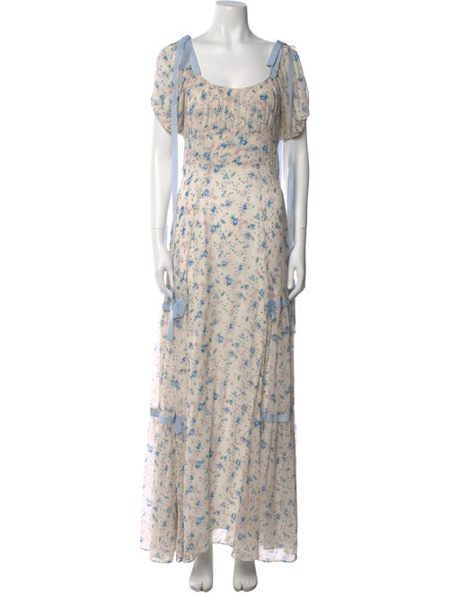 LoveShackFancy Silk Long Dress