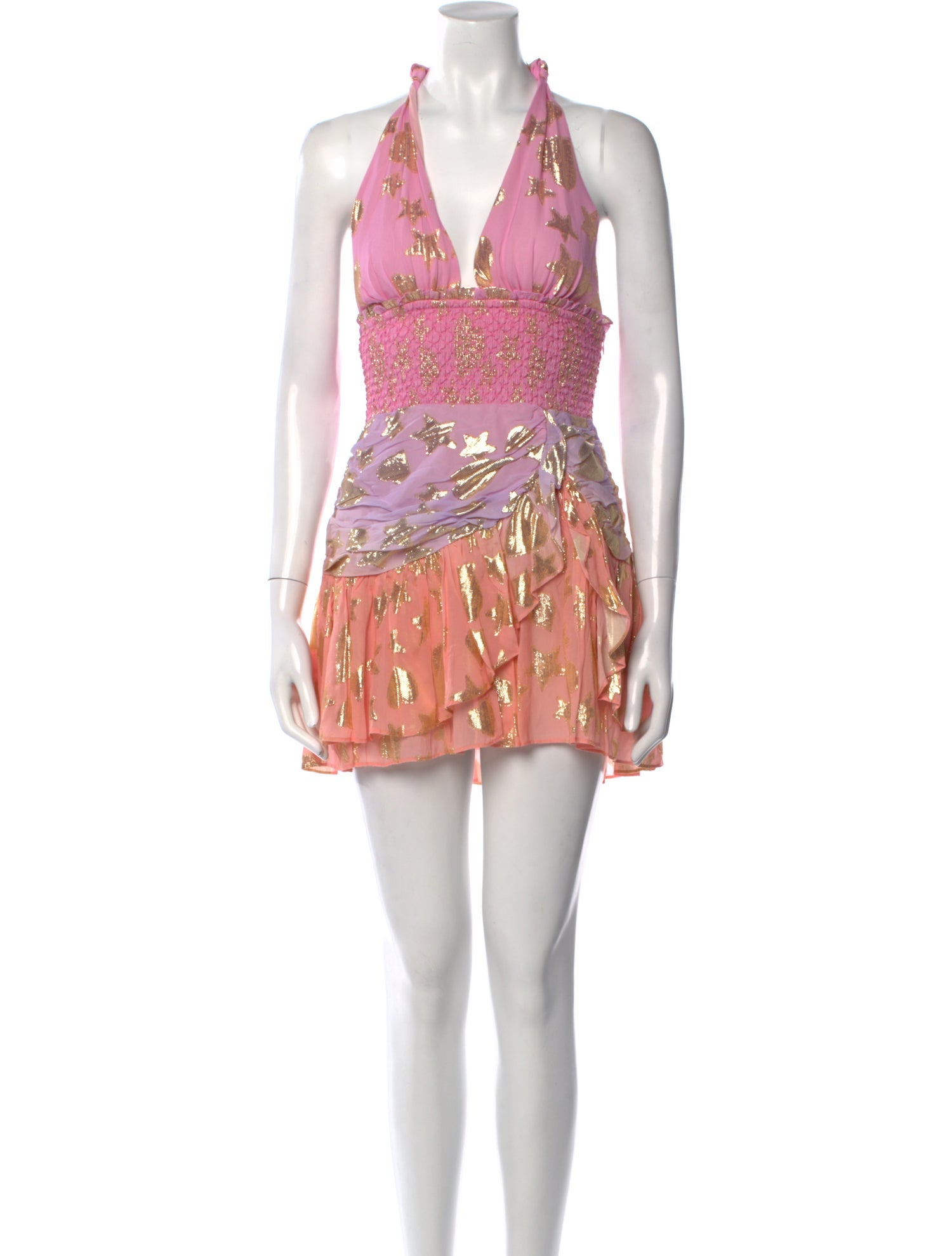 LoveShackFancy Silk Mini Dress