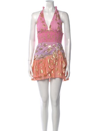 LoveShackFancy Silk Mini Dress