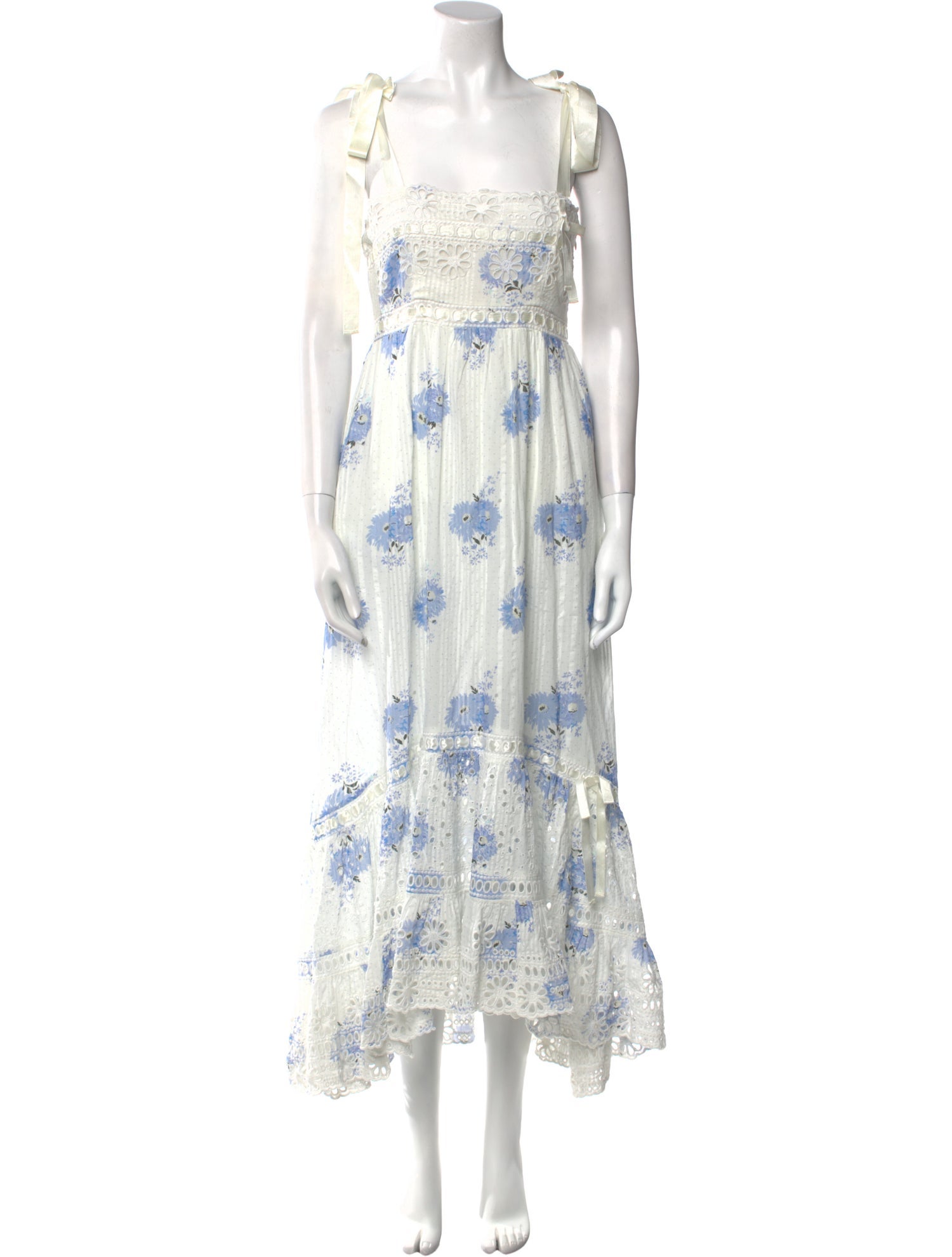 LoveShackFancy Floral Print Long Dress w/ Tags