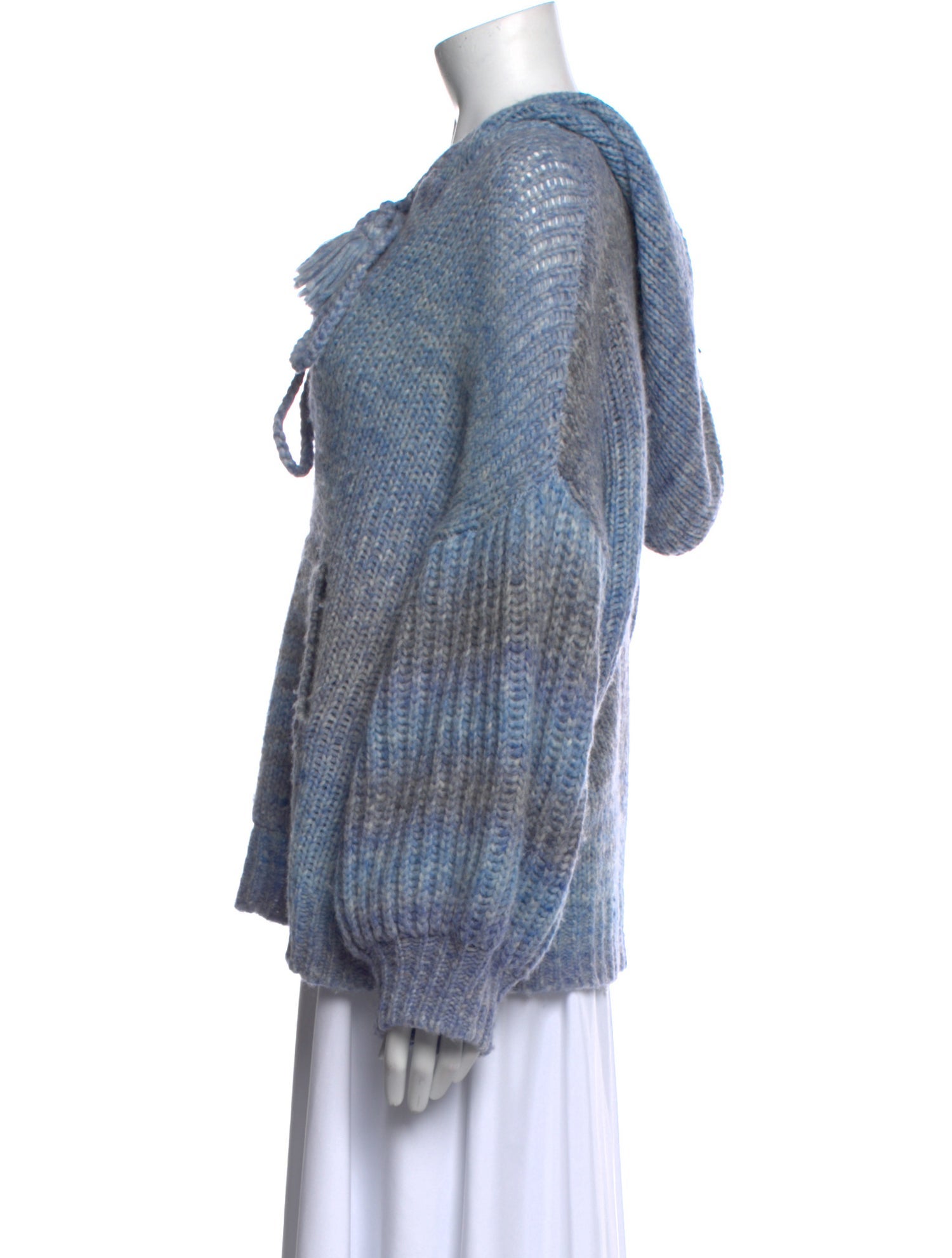 LoveShackFancy Alpaca Tie Neck Sweater