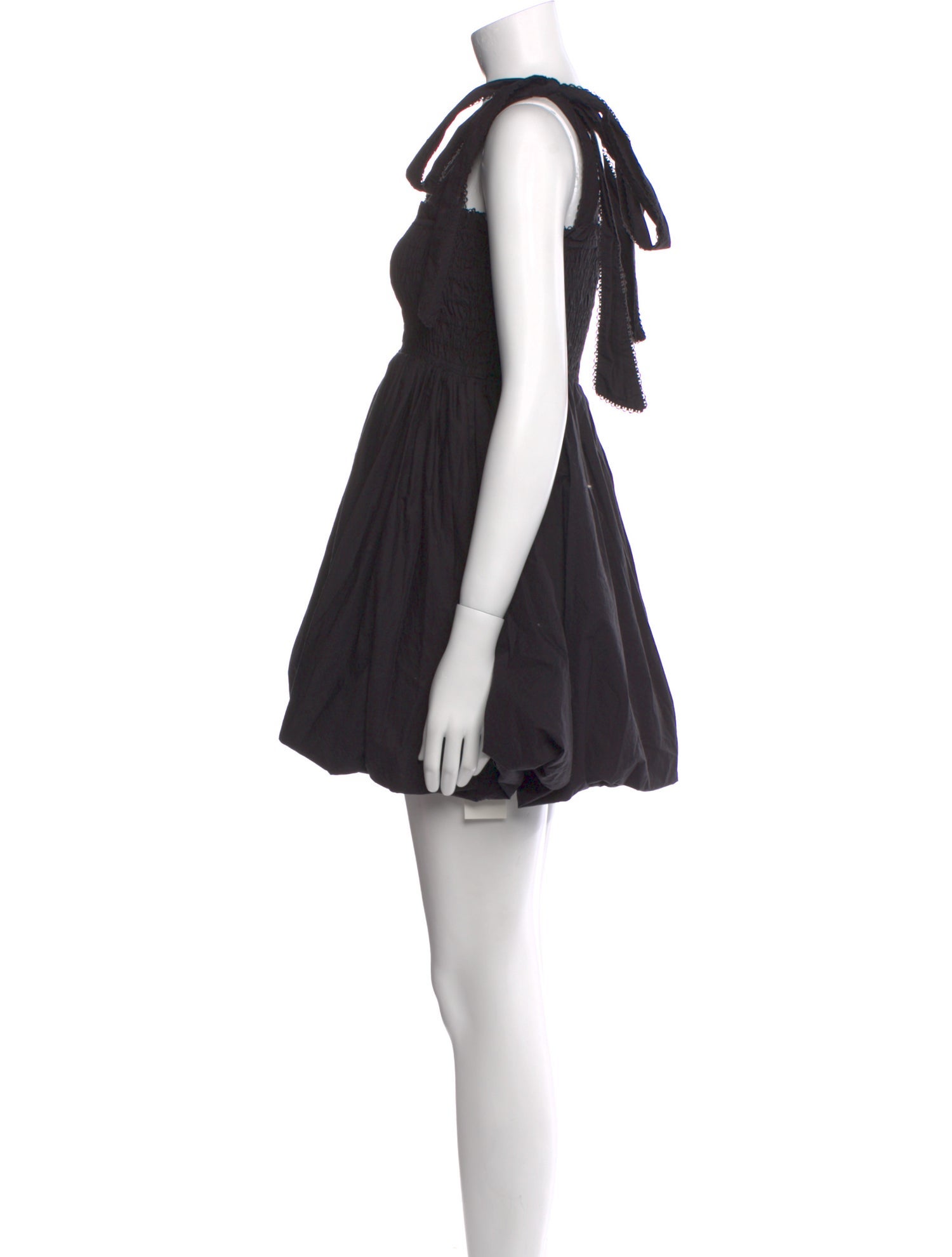 LoveShackFancy Square Neckline Mini Dress