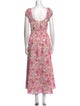 LoveShackFancy Floral Print Long Dress