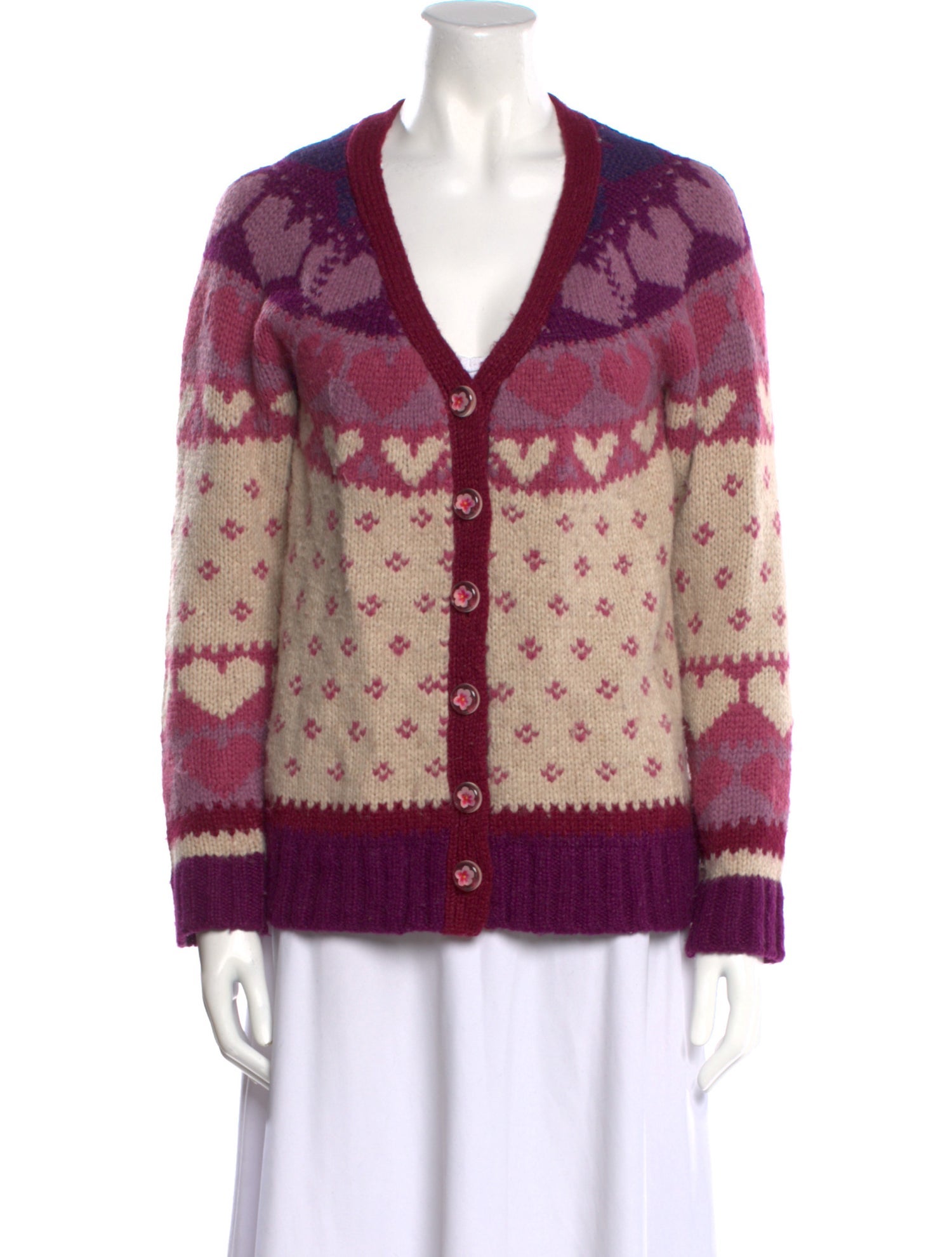LoveShackFancy Alpaca Printed Sweater