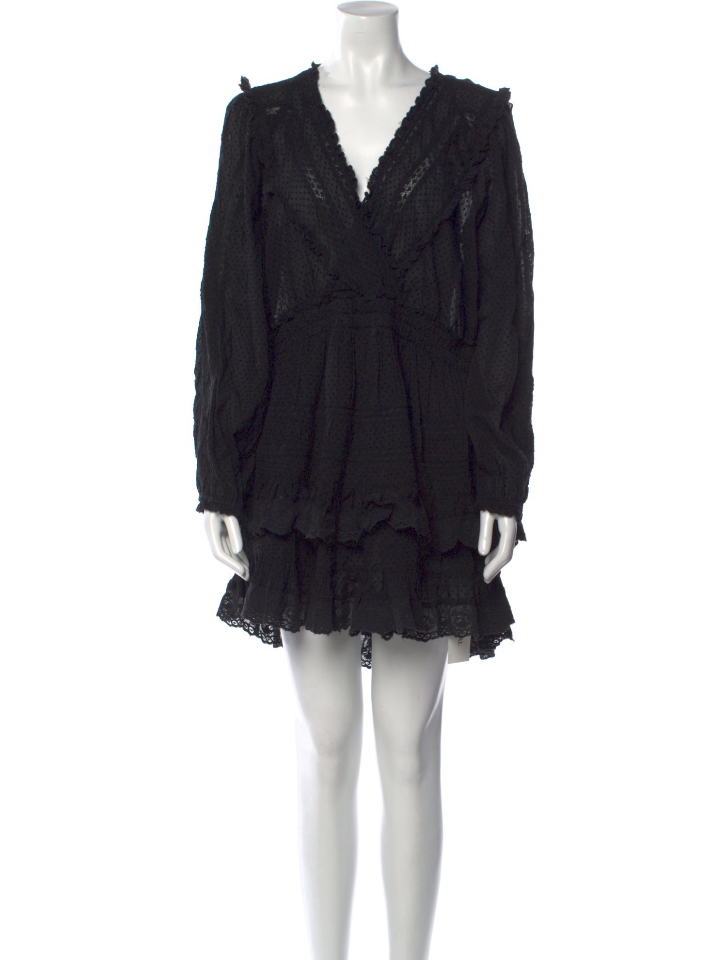 LoveShackFancy V-Neck Mini Dress w/ Tags