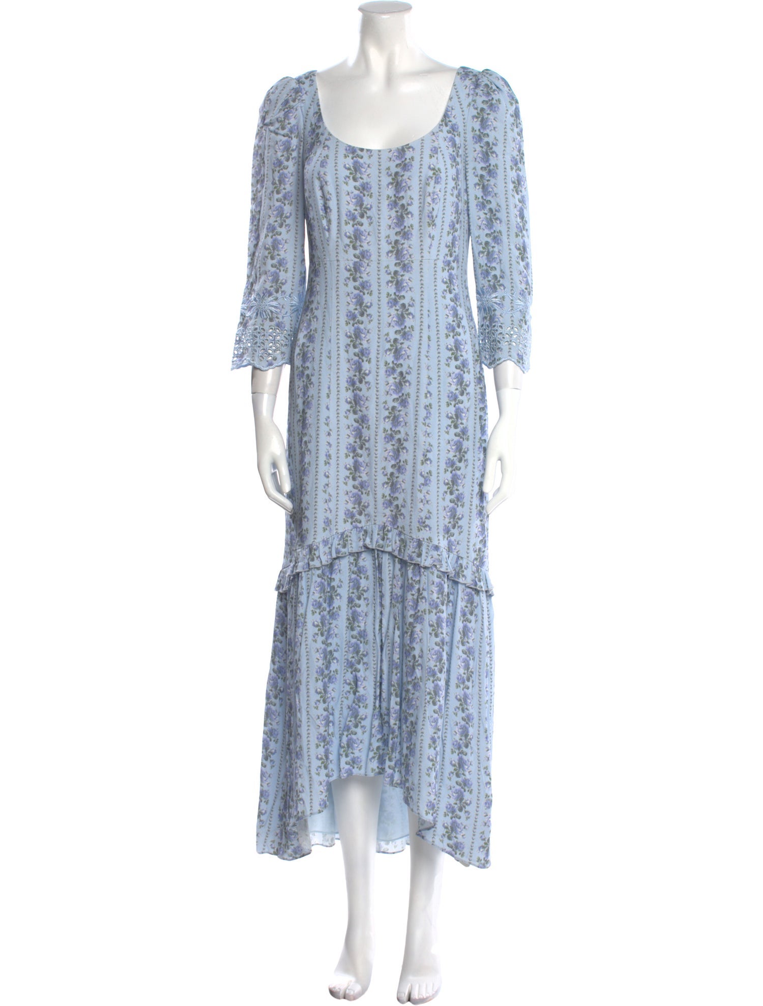 LoveShackFancy Printed Long Dress