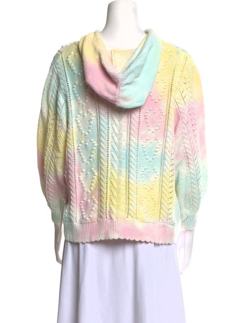 LoveShackFancy Tie-Dye Print Crew Neck Sweater