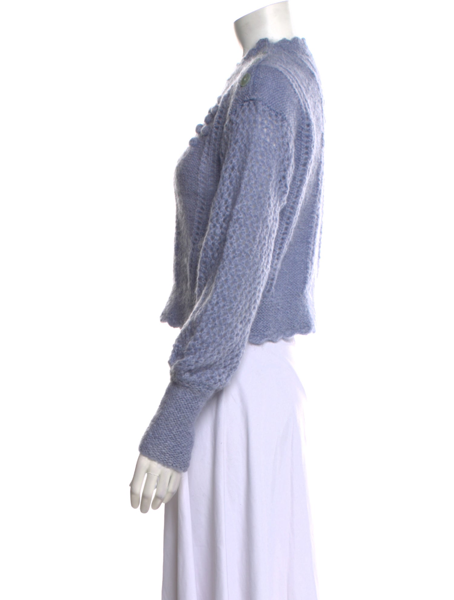 LoveShackFancy Mohair Mock Neck Sweater