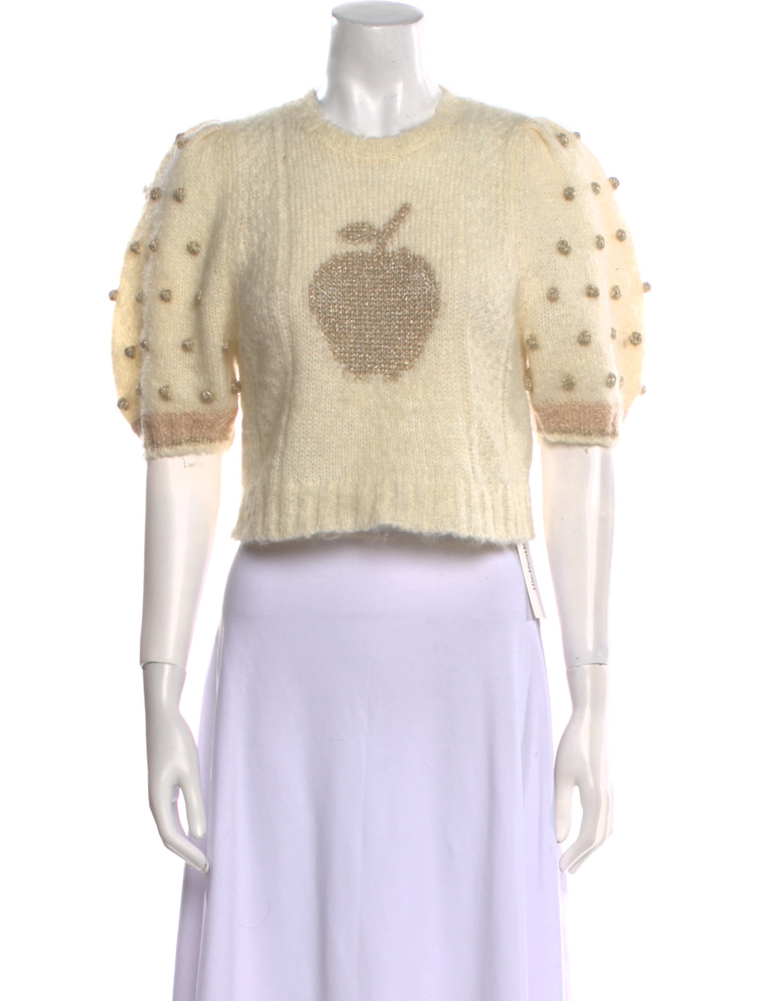 LoveShackFancy Mohair Graphic Print Sweater