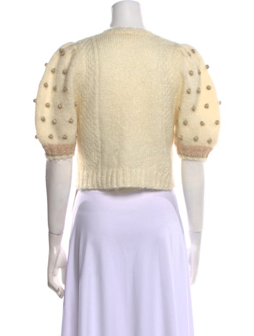 LoveShackFancy Mohair Graphic Print Sweater