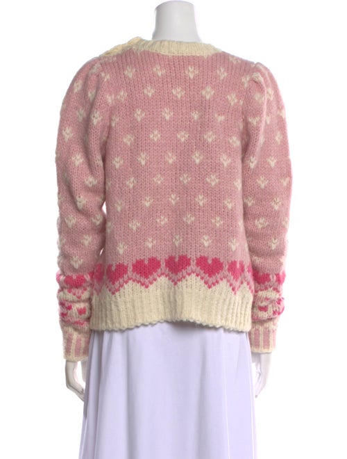LoveShackFancy Alpaca Printed Sweater