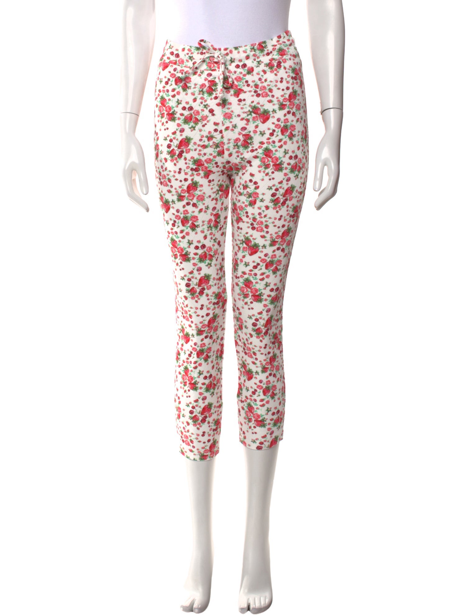LoveShackFancy Floral Print Skinny Leg Pants w/ Tags