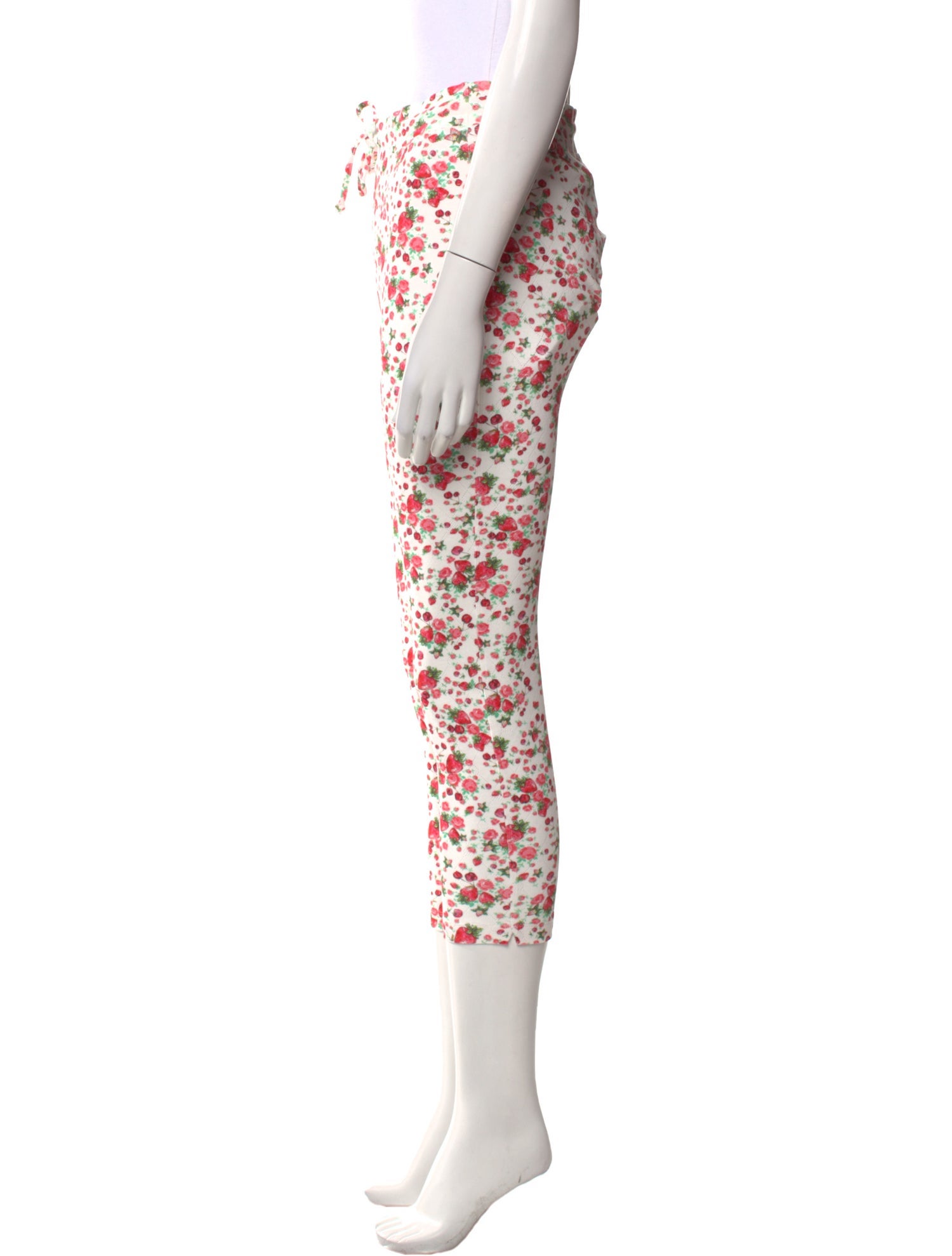 LoveShackFancy Floral Print Skinny Leg Pants w/ Tags