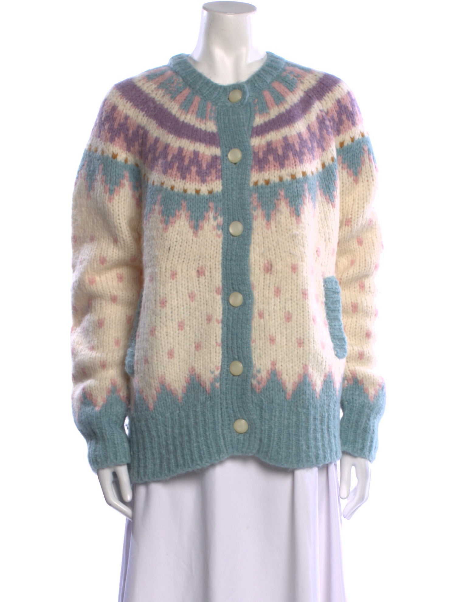 LoveShackFancy Alpaca Printed Sweater
