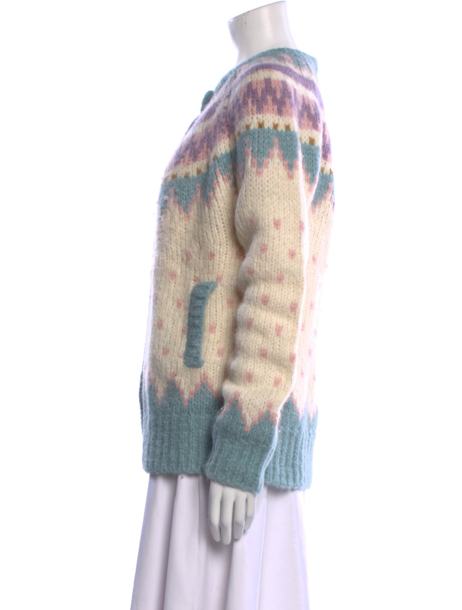 LoveShackFancy Alpaca Printed Sweater