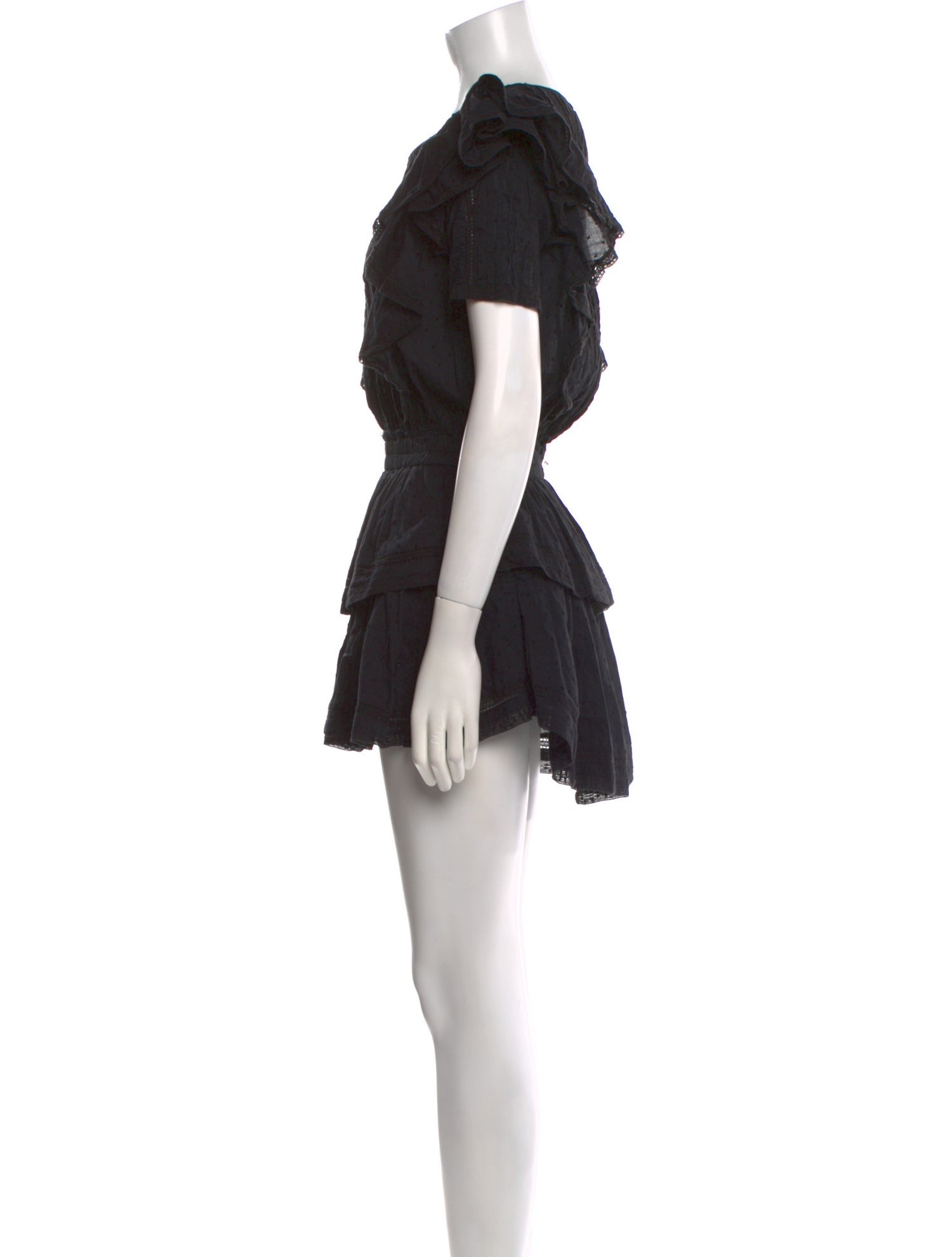 LoveShackFancy Scoop Neck Mini Dress