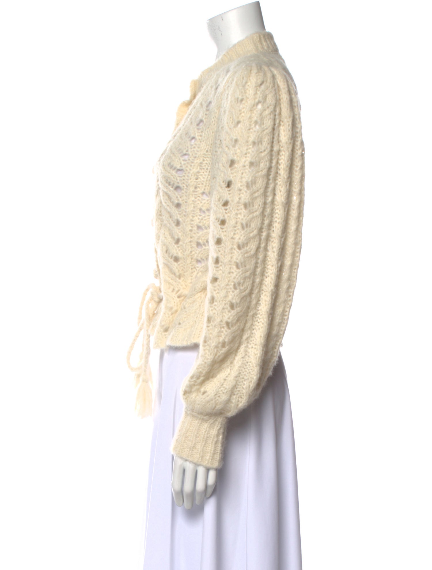 LoveShackFancy Alpaca Crew Neck Sweater