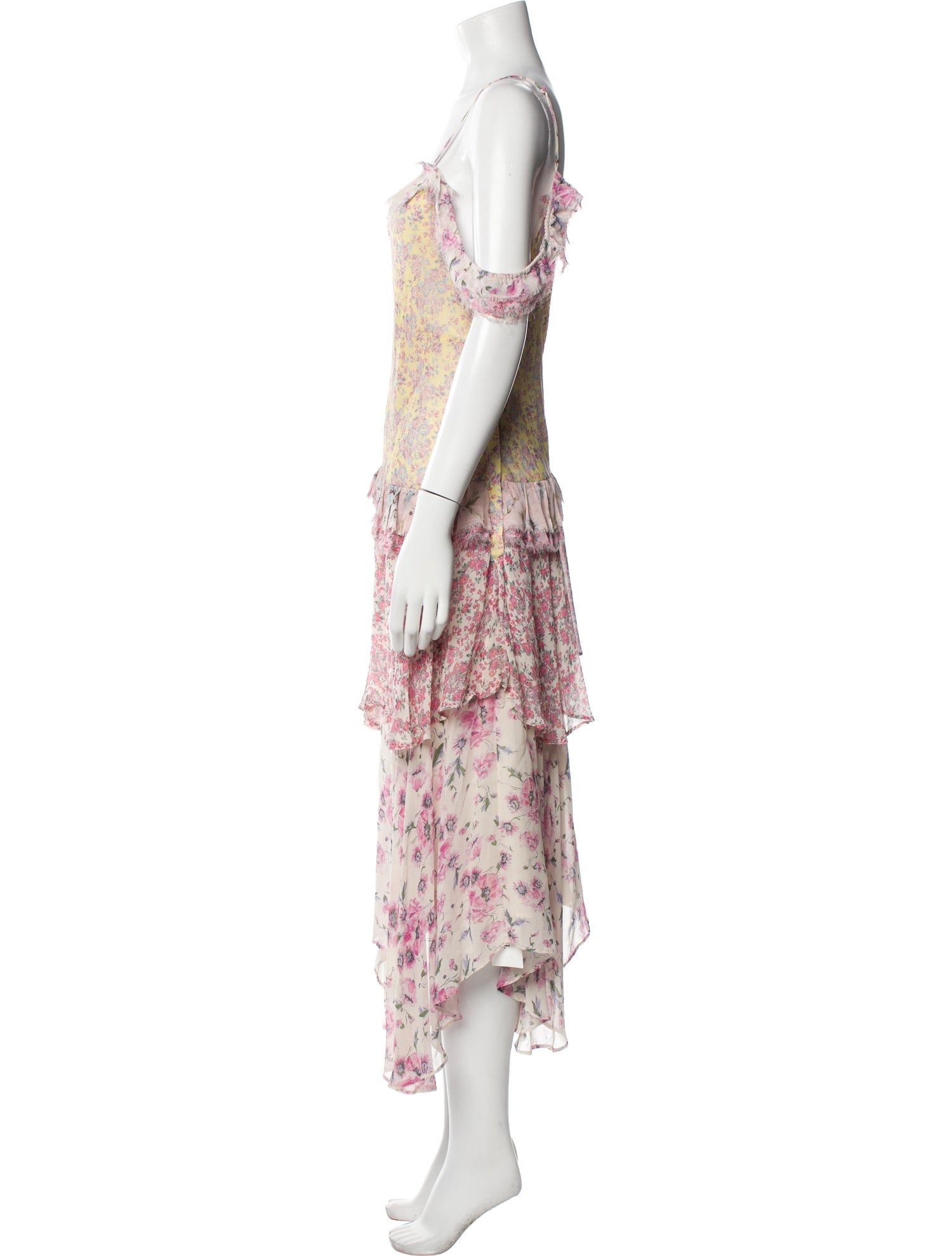 LoveShackFancy Silk Knee-Length Dress