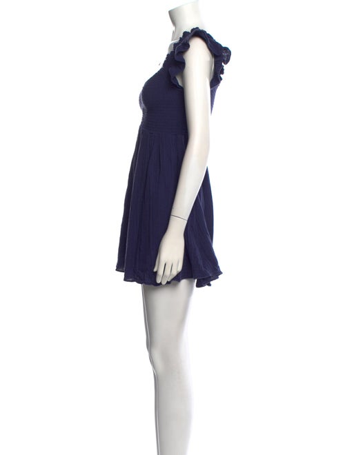 LoveShackFancy Square Neckline Mini Dress