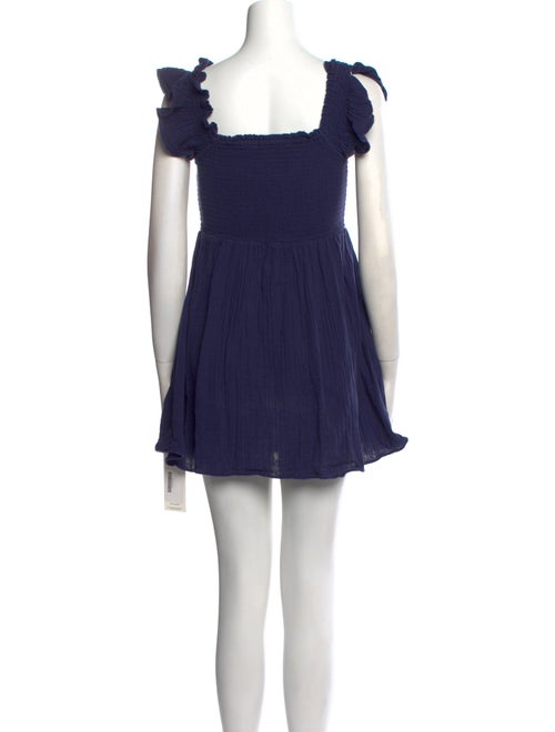 LoveShackFancy Square Neckline Mini Dress