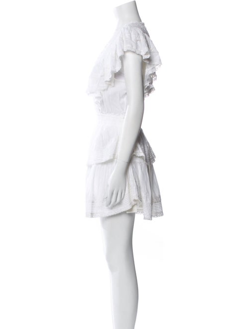 LoveShackFancy V-Neck Knee-Length Dress