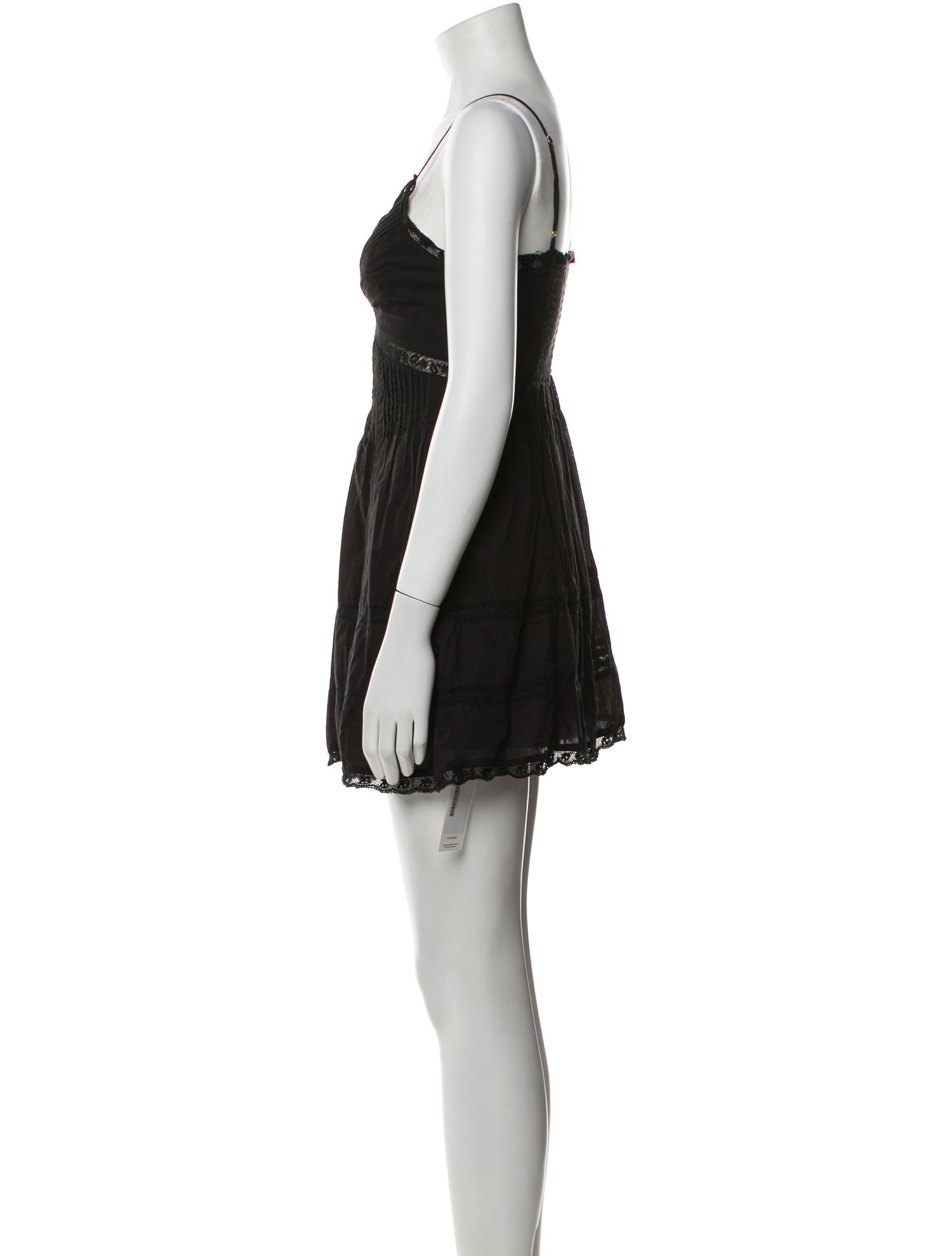 LoveShackFancy V-Neck Mini Dress