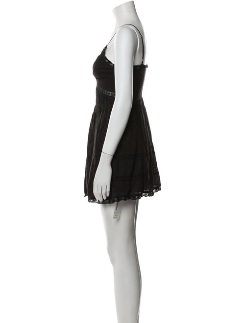 LoveShackFancy V-Neck Mini Dress