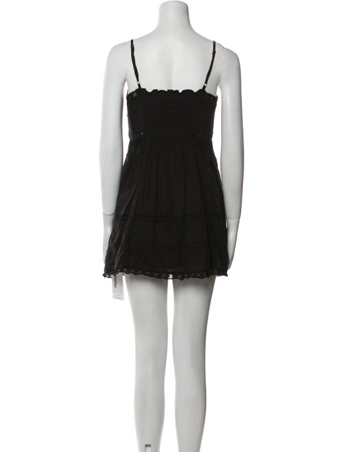 LoveShackFancy V-Neck Mini Dress