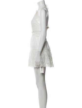 LoveShackFancy Halterneck Mini Dress