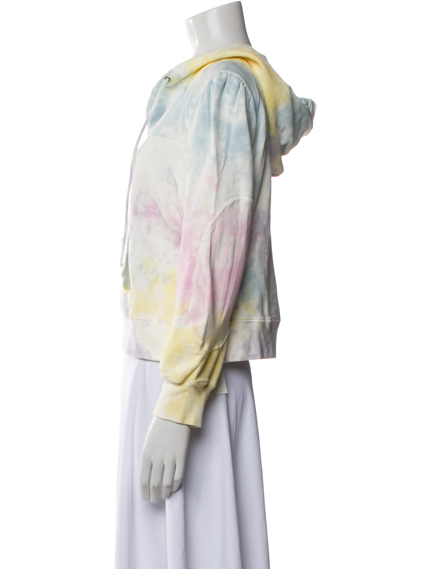 LoveShackFancy Tie-Dye Print V-Neck Blouse