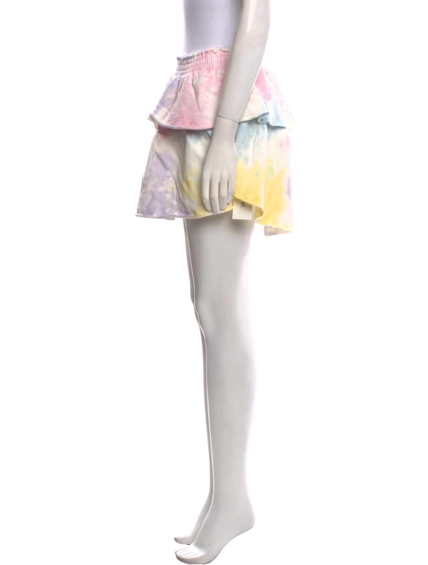 LoveShackFancy Tie-Dye Print Mini Skirt