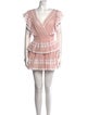 LoveShackFancy V-Neck Mini Dress